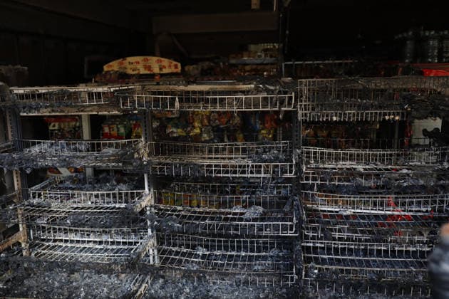 Life in Tapalpa after military operation that killed cartel leader El Mencho TAPALPA, MEXICO - FEBRUARY 25: A view of burned store after a military operation that killed cartel leader Nemesio Oseguera, El Mencho , in Tapalpa, Mexico. on February 25, 2026. Stringer Anadolu Tapalpa Mexico. Editorial use only. Please get in touch for any other usage.  Copyright: x2026xAnadoluxStringerx