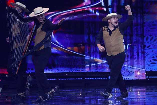 Vina del Mar, February 25, 2026 The group A los 4 Vientos during their performance in the folkloric competition of the Vina del Mar Festival 2026 Sebastian Cisternas Aton Chile, Vina del Mar Chile Aton 1128588  Copyright: SEBASTIANxCISTERNAS xATONxCHILE
