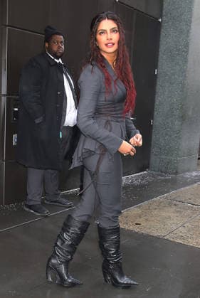 NEW YORK, NY- FEBRUARY 25: Priyanka Chopra Jonas seen at The View on February 25, 2026 in New York City. Copyright: xRWx