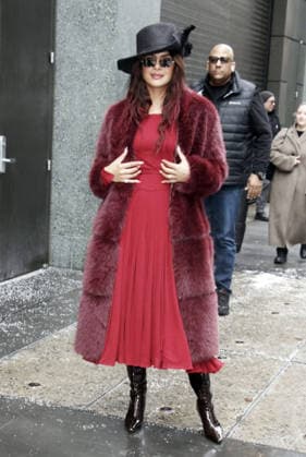 NEW YORK, NY- FEBRUARY 25: Priyanka Chopra Jonas seen at The View on February 25, 2026 in New York City. Copyright: xRWx
