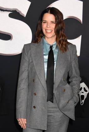LOS ANGELES, CA - FEBRUARY 25: Neve Campbell at the global premiere of Scream 7 at The Paramount Theater in Los Angeles, California on February 25, 2026. Copyright: xJeffreyxMayerx