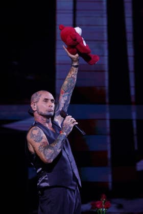 Vina del Mar, February 25, 2026 The group Ke Personajes performs on the fourth night of the Vina del Mar 2026 Festival, held at the Quinta Vergara Sebastian Cisternas Aton Chile, Vina del Mar Chile Aton 1128641  Copyright: SEBASTIANxCISTERNAS xATONxCHILE