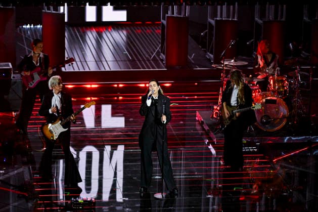 76th Italian Song Festival of Sanremo 2nd Evening Teatro Ariston - Sanremo, Italy Kaj Bambole di Pezza;Dani Bambole di Pezza;Cleo BAMBOLE DI PEZZA;Morgana Blue Bambole di Pezza;Xina Bambole di Pezza 76th Italian Song Festival of Sanremo 2nd Evening Teatro Ariston - Sanremo, Italy 25th February 2026 SGPItalia id 134399_035 Not Exclusive  Copyright: xAlfonsoxCatalano SGPx