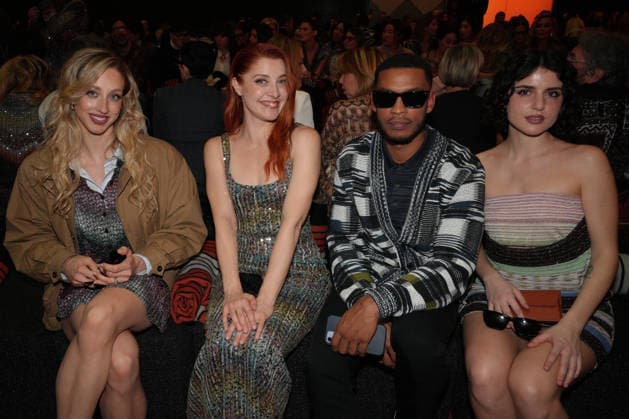 Mailand Fashion Week, Gäste der Missoni Modenschau Milano Fashion Week - Women F W 26-27 Missoni Fashion Show Front Row Milan, Italy Virna Toppi;Noemi;Haroun Fall;Caterina Forza Milano Fashion Week - Women F W 26-27 Missoni Fashion Show Front Row Milan, Italy 25th February 2026 SGPItalia id 134528_001 * Not Exclusive  Copyright: xMarcoxErbax