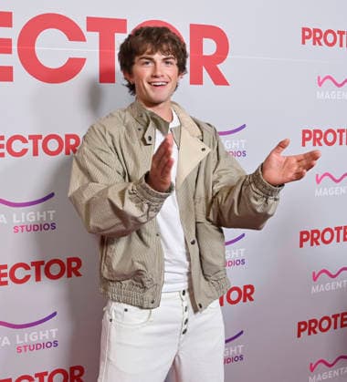 Cast member Shane Williams attends the premiere of the motion picture mystery thriller Protector at the AMC The Grove in Los Angeles on Wednesday, February 25, 2026. Storyline: The action movie stars Milla Jovovich as a former war hero rescuing her kidnapped daughter from a trafficking ring.  LAP2026022507 JIMxRUYMEN