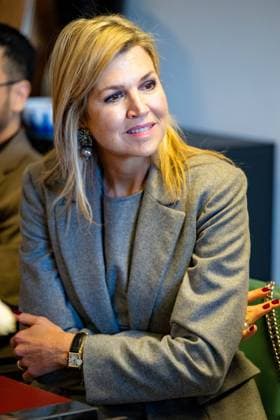 26-02-2026 Amsterdam Queen Maxima visited the Takecarebnb Foundation, an organization which aims to give refugees awaiting housing a good start in the Netherlands, in Amsterdam. Â  Copyright: xPPEx