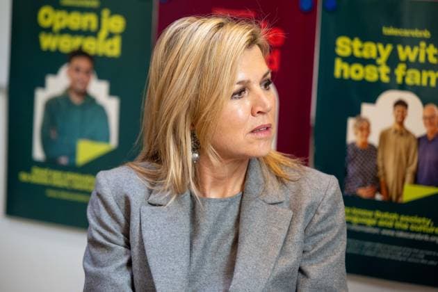 26-02-2026 Amsterdam Queen Maxima visited the Takecarebnb Foundation, an organization which aims to give refugees awaiting housing a good start in the Netherlands, in Amsterdam. Â  Copyright: xPPEx