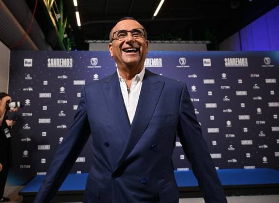 Foto IPP Felice De Martino Sanremo 26 02 2026 76° Festival della canzone italiana Nella foto: Carlo Conti Italy Photo Press World Copyright