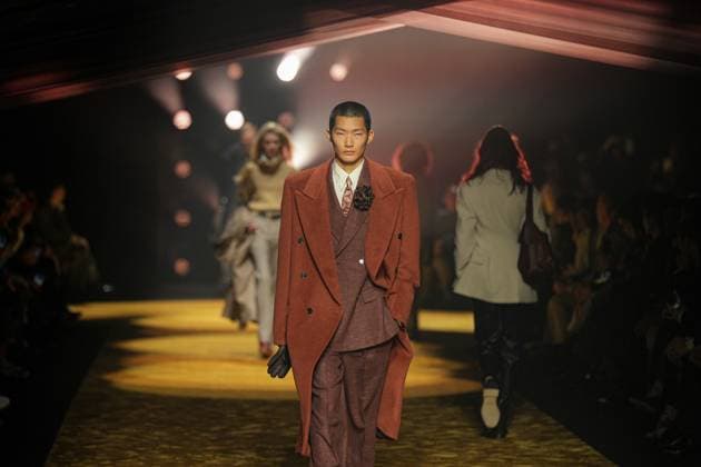 Milan, Milan Women s Fashion Week: Fall Winter 2026 27 - Women s Fashion, Fall Winter 2026 27 - Boss fashion show - catwalk in the photo: Model  Copyright: xRiccardoxGIordanox xipa-agency.netx xRiccardoxGIordanox IPA_Agency_IPA72051159