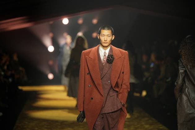 Milan, Milan Women s Fashion Week: Fall Winter 2026 27 - Women s Fashion, Fall Winter 2026 27 - Boss fashion show - catwalk in the photo: Model  Copyright: xRiccardoxGIordanox xipa-agency.netx xRiccardoxGIordanox IPA_Agency_IPA72051165