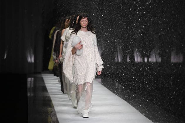Milan, Milan Women s Fashion Week Fall Winter 2026 27 - Women s Fashion, Fall Winter 2026 27 - Anteprima fashion show - catwalk in the photo: model  Copyright: xSimonaxChiocciax xipa-agency.netx xFotosickix IPA_Agency_IPA72051323