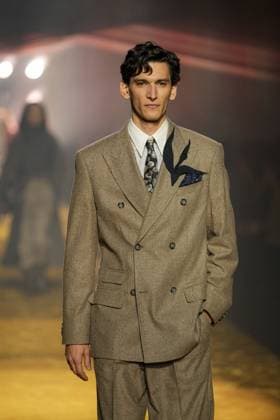 Milan, Milan Women s Fashion Week: Fall Winter 2026 27 - Women s Fashion, Fall Winter 2026 27 - Boss fashion show - catwalk in the photo: Model  Copyright: xRiccardoxGIordanox xipa-agency.netx xRiccardoxGIordanox IPA_Agency_IPA72050786