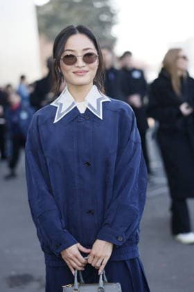 MFW - Prada Outside Anna Sawai at the Prada fashion show during the Milan Menswear Fall Winter 2026 2027 Fashion Week on February 26, 2026 in Milan, Italy. Photo by Marco Piovanotto ABACAPRESS.COM Milan Italy  Copyright: xPiovanottoxMarco ABACAx