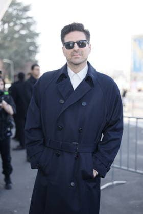 MFW - Prada Outside Andrea Pallaoro at the Prada fashion show during the Milan Menswear Fall Winter 2026 2027 Fashion Week on February 26, 2026 in Milan, Italy. Photo by Marco Piovanotto ABACAPRESS.COM Milan Italy  Copyright: xPiovanottoxMarco ABACAx