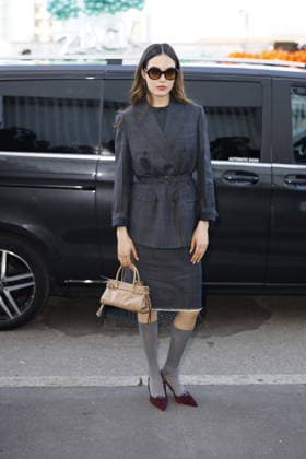 MFW - Prada Outside Eileen Gu at the Prada fashion show during the Milan Menswear Fall Winter 2026 2027 Fashion Week on February 26, 2026 in Milan, Italy. Photo by Marco Piovanotto ABACAPRESS.COM Milan Italy  Copyright: xPiovanottoxMarco ABACAx