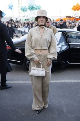 MFW - Prada Outside Namtan Tipnaree Weerawatnodom at the Prada fashion show during the Milan Menswear Fall Winter 2026 2027 Fashion Week on February 26, 2026 in Milan, Italy. Photo by Marco Piovanotto ABACAPRESS.COM Milan Italy  Copyright: xPiovanottoxMarco ABACAx