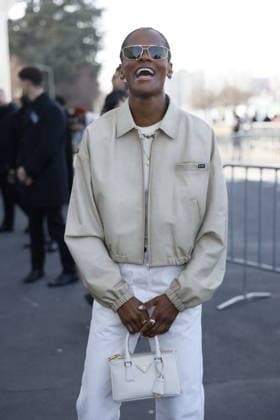 MFW - Prada Outside Letitia Wright at the Prada fashion show during the Milan Menswear Fall Winter 2026 2027 Fashion Week on February 26, 2026 in Milan, Italy. Photo by Marco Piovanotto ABACAPRESS.COM Milan Italy  Copyright: xPiovanottoxMarco ABACAx