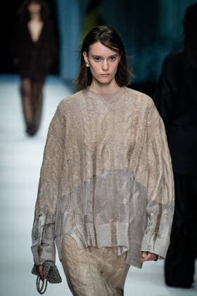 Anteprima fashion show during the Milan Fashion Week - Womenswear Fall Winter 2026 2027 in Milan, Italy, on 26 February 2026. A model walks the runway at Anteprima fashion show during the Milan Fashion Week - Womenswear Fall Winter 2026 2027 in Milan, Italy, on 26 February 2026., Credit:Stefano Costantino TTL Avalon Italy, Milan  Copyright: xStefanoxCostantinoxTTLx xAvalonx 1078458909