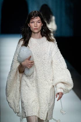 Anteprima fashion show during the Milan Fashion Week - Womenswear Fall Winter 2026 2027 in Milan, Italy, on 26 February 2026. A model walks the runway at Anteprima fashion show during the Milan Fashion Week - Womenswear Fall Winter 2026 2027 in Milan, Italy, on 26 February 2026., Credit:Stefano Costantino TTL Avalon Italy, Milan  Copyright: xStefanoxCostantinoxTTLx xAvalonx 1078459022