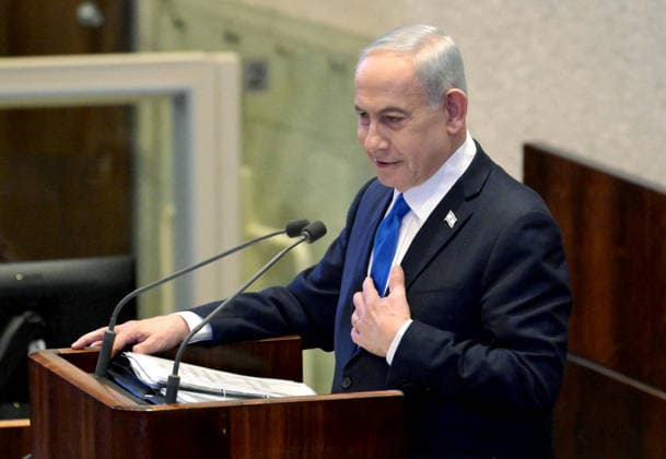 RECORD DATE NOT STATED Israeli Prime Minister Benjamin Netanyahu speaks during the special Knesset session Jerusalem Israel , Feb 26 (ANI): Israeli Prime Minister Benjamin Netanyahu speaks during the special Knesset session, Israeli parliament, in Jerusalem on Wednesday. (@netanyahu X ANI Photo) Jerusalem Jerusalem Israel Copyright: xANIx ANI_20260226016