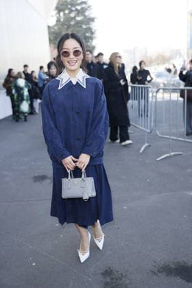 MFW - Prada Outside Anna Sawai at the Prada fashion show during the Milan Womenswear Fall Winter 2026 2027 Fashion Week on February 26, 2026 in Milan, Italy. Photo by Marco Piovanotto ABACAPRESS.COM Milan Italy  Copyright: xPiovanottoxMarco ABACAx