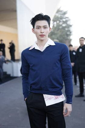 MFW - Prada Outside Naravit at the Prada fashion show during the Milan Womenswear Fall Winter 2026 2027 Fashion Week on February 26, 2026 in Milan, Italy. Photo by Marco Piovanotto ABACAPRESS.COM Milan Italy  Copyright: xPiovanottoxMarco ABACAx