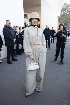 MFW - Prada Outside Namtan Tipnaree Weerawatnodom at the Prada fashion show during the Milan Womenswear Fall Winter 2026 2027 Fashion Week on February 26, 2026 in Milan, Italy. Photo by Marco Piovanotto ABACAPRESS.COM Milan Italy  Copyright: xPiovanottoxMarco ABACAx