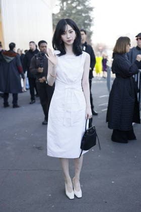 MFW - Prada Outside Karina at the Prada fashion show during the Milan Womenswear Fall Winter 2026 2027 Fashion Week on February 26, 2026 in Milan, Italy. Photo by Marco Piovanotto ABACAPRESS.COM Milan Italy  Copyright: xPiovanottoxMarco ABACAx