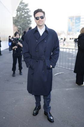 MFW - Prada Outside Andrea Pallaoro at the Prada fashion show during the Milan Womenswear Fall Winter 2026 2027 Fashion Week on February 26, 2026 in Milan, Italy. Photo by Marco Piovanotto ABACAPRESS.COM Milan Italy  Copyright: xPiovanottoxMarco ABACAx