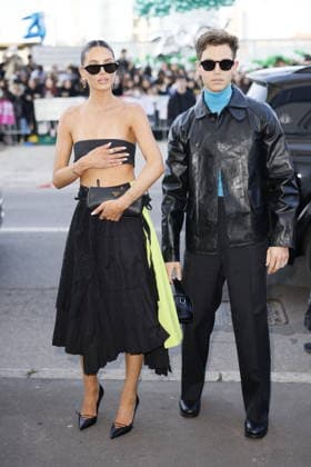 MFW - Prada Outside George Tabor-King, Evie Mercer at the Prada fashion show during the Milan Womenswear Fall Winter 2026 2027 Fashion Week on February 26, 2026 in Milan, Italy. Photo by Marco Piovanotto ABACAPRESS.COM Milan Italy  Copyright: xPiovanottoxMarco ABACAx