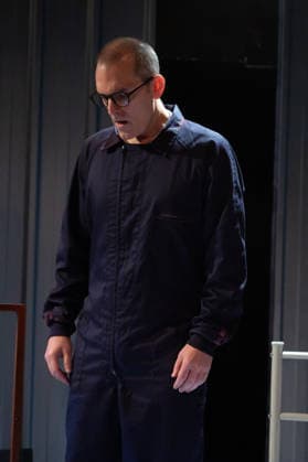 1984 by George Orwell in Madrid, Spain - 26 Feb 2026 Actor David Lazaro performs during the presentation of the play 1984 by George Orwell at the Fernan Gomez Theatre in Madrid. Madrid Spain Copyright: xAtilanoxGarciax xSOPAxImagesx photos06591