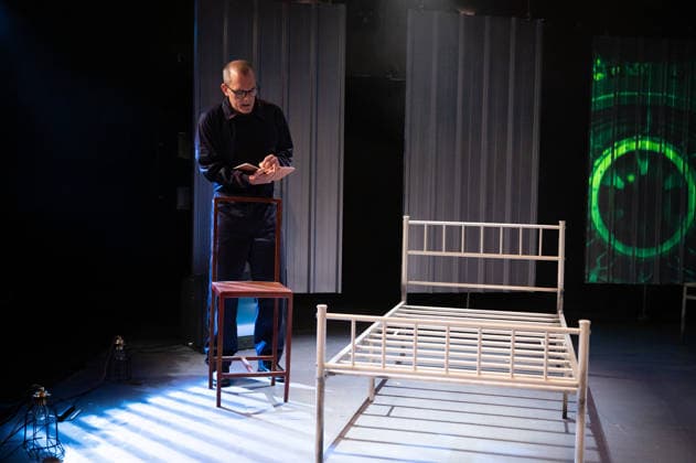 1984 by George Orwell in Madrid, Spain - 26 Feb 2026 Actor David Lazaro performs during the presentation of the play 1984 by George Orwell at the Fernan Gomez Theatre in Madrid. Madrid Spain Copyright: xAtilanoxGarciax xSOPAxImagesx photos06595