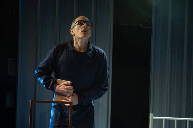 1984 by George Orwell in Madrid, Spain - 26 Feb 2026 Actor David Lazaro performs during the presentation of the play 1984 by George Orwell at the Fernan Gomez Theatre in Madrid. Madrid Spain Copyright: xAtilanoxGarciax xSOPAxImagesx photos06599