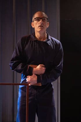 1984 by George Orwell in Madrid, Spain - 26 Feb 2026 Actor David Lazaro performs during the presentation of the play 1984 by George Orwell at the Fernan Gomez Theatre in Madrid. Madrid Spain Copyright: xAtilanoxGarciax xSOPAxImagesx photos06601
