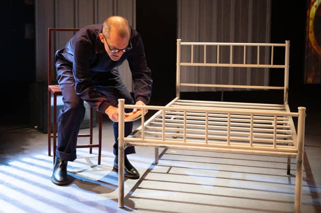 1984 by George Orwell in Madrid, Spain - 26 Feb 2026 Actor David Lazaro performs during the presentation of the play 1984 by George Orwell at the Fernan Gomez Theatre in Madrid. Madrid Spain Copyright: xAtilanoxGarciax xSOPAxImagesx photos06604