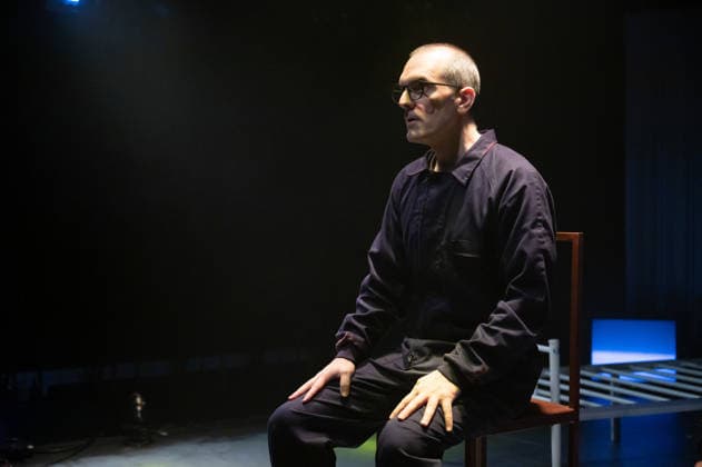 1984 by George Orwell in Madrid, Spain - 26 Feb 2026 Actor David Lazaro performs during the presentation of the play 1984 by George Orwell at the Fernan Gomez Theatre in Madrid. Madrid Spain Copyright: xAtilanoxGarciax xSOPAxImagesx photos06614