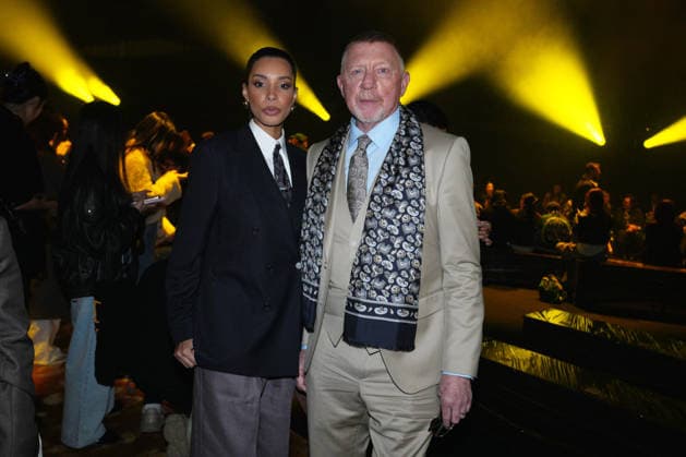 Milano Fashion Week - Women F W 26-27 Boss Men and Women Fashion Show Front Row Milan, Italy Lilian de Carvalho Monteiro;Boris Becker Milano Fashion Week - Women F W 26-27 Boss Men and Women Fashion Show Front Row Milan, Italy 26th February 2026 SGPItalia id 134535_001 * Not Exclusive  Copyright: xMarcoxErbax