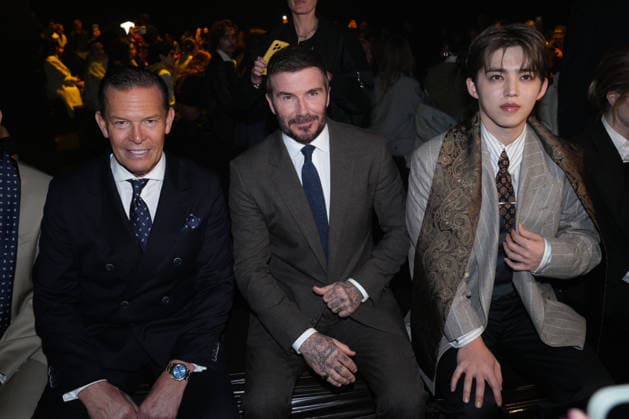 Milano Fashion Week - Women F W 26-27 Boss Men and Women Fashion Show Front Row Milan, Italy Daniel Grieder;David Beckam;S.Coups Milano Fashion Week - Women F W 26-27 Boss Men and Women Fashion Show Front Row Milan, Italy 26th February 2026 SGPItalia id 134535_001 * Not Exclusive  Copyright: xMarcoxErbax