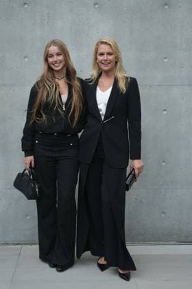 Milan, Milan Women s Fashion Week: Fall Winter 2026 27 - Women s Fashion, Fall Winter 2026 27 - Emporio Armani fashion show - arrivals in the photo: Taína Gravier and Valeria Mazza  Copyright: x xipa-agency.netx xRiccardoxGIordanox IPA_Agency_IPA72059804