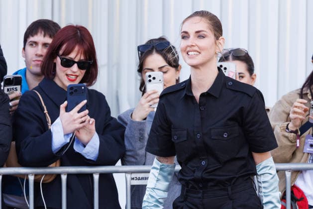 News - Prada - Celebrity Arrivals - Milan Fashion Week - Womenswear Fall Winter 2026 2027 Chiara Ferragni is seen arriving at the Prada fashion show during the Milan Menswear Fall Winter 2026 2027 Fashion Week on February 26, 2026 in Milan, Italy. Photo: Cinzia Camela. Milan Fondazione Prada Italy Copyright: xCinziaxCamelax xLiveMediax LPN_2317286