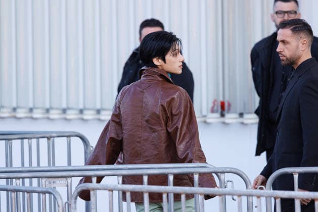 News - Prada - Celebrity Arrivals - Milan Fashion Week - Womenswear Fall Winter 2026 2027 Wooyoung is seen leaving the Prada fashion show during the Milan Menswear Fall Winter 2026 2027 Fashion Week on February 26, 2026 in Milan, Italy. Photo: Cinzia Camela. Milan Fondazione Prada Italy Copyright: xCinziaxCamelax xLiveMediax LPN_2317309