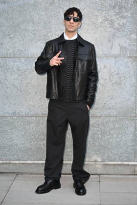 Milan, Milan Women s Fashion Week Fall Winter 2026 27 - Women s Fashion, Fall Winter 2026 27 - Emporio Armani fashion show - arrivals in the photo: Tedua  Copyright: xSimonaxChiocciax xipa-agency.netx xFotosickix IPA_Agency_IPA72061649