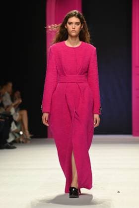 Milan, Milan Women s Fashion Week: Fall Winter 2026 27 - Women s Fashion, Fall Winter 2026 27 - Genny fashion show - catwalk in the photo: Model  Copyright: xRiccardoxGiordanox xipa-agency.netx xRiccardoxGIordanox IPA_Agency_IPA72060596