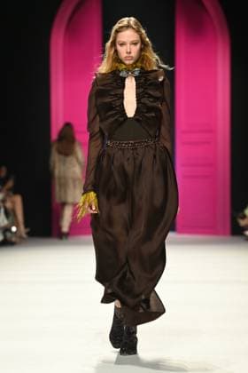 Milan, Milan Women s Fashion Week: Fall Winter 2026 27 - Women s Fashion, Fall Winter 2026 27 - Genny fashion show - catwalk in the photo: Model  Copyright: xRiccardoxGiordanox xipa-agency.netx xRiccardoxGIordanox IPA_Agency_IPA72060574