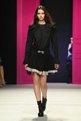 Milan, Milan Women s Fashion Week: Fall Winter 2026 27 - Women s Fashion, Fall Winter 2026 27 - Genny fashion show - catwalk in the photo: Model  Copyright: xRiccardoxGiordanox xipa-agency.netx xRiccardoxGIordanox IPA_Agency_IPA72060586