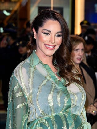 Sanremo, 76th Italian Song Festival. Evening 3 - Arrivals at the Ariston Theatre. Pictured: pregnant Delia Duran.  Copyright: xManuelexMangiarottix xipa-agency.netx xPoolxSanremox02x IPA_Agency_IPA72064474