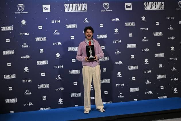 Foto IPP Felice De Martino Sanremo 26 02 2026 76° Festival della canzone italiana Nella foto: Premio Nuovo Imaie a Mazzariello Italy Photo Press World Copyright