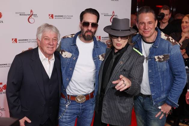 17. Deutscher Musikautorenpreis 2026 Rolf Zuckowski, Alec Völkel, Udo Lindenberg, Sascha Vollmer Musikautorenpreis 2026, The Ritz-Carlton, Berlin, Datum: 26.02.2026 Copyright: xEventpress Kratschx
