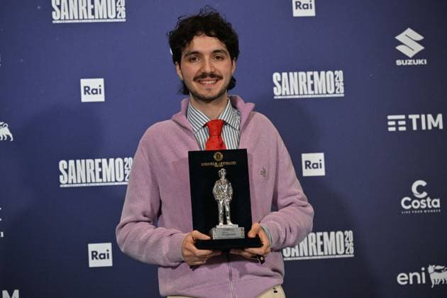 Foto IPP Felice De Martino Sanremo 26 02 2026 76° Festival della canzone italiana Nella foto: Premio Nuovo Imaie a Mazzariello Italy Photo Press World Copyright