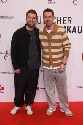 17. Deutscher Musikautorenpreis 2026 Kristoffer Hünecke, Johannes Strate 17. Deutscher Musikautorenpreis 2026, The Ritz-Carlton, Berlin, Datum: 26.02.2026 Copyright: xEventpress Kratschx